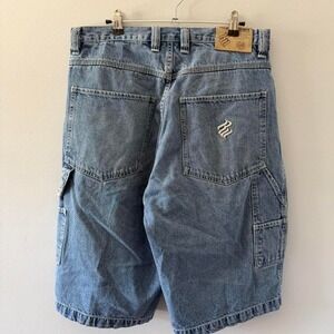 Y2K 2000s Men's Baggy Denim Rocawear Jorts Shorts 34 Waist